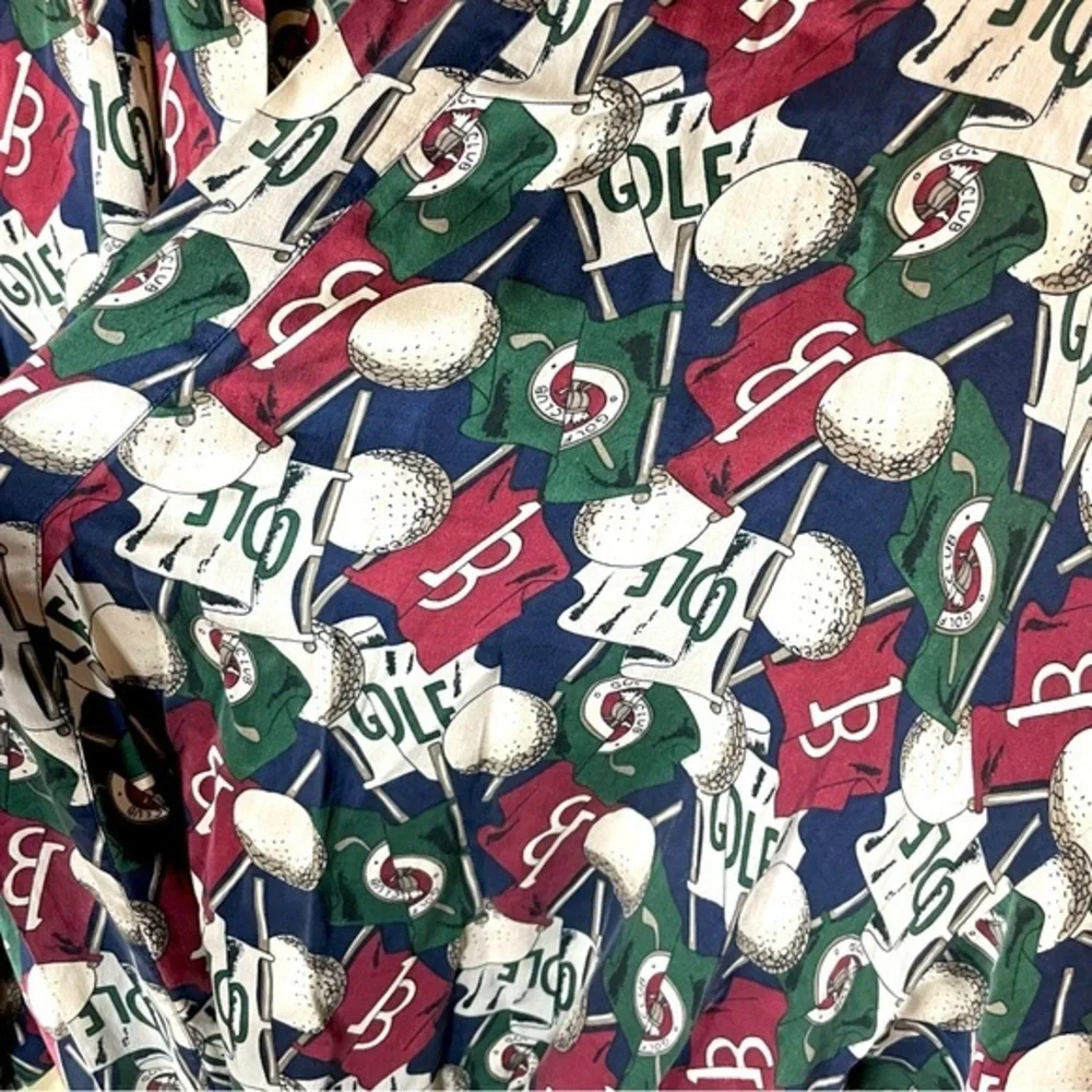 Vintage Golf Reckless 100% Silk Robe Unisex‎ - Picture 4 of 6